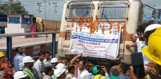 मेड़ता-पीपाड़ रेल मार्ग पर 110 की स्पीड से दौड़ी इलेक्ट्रिक स्पेशल ट्रेन मेड़ता-पीपाड़ रेल मार्ग पर 110 की स्पीड से दौड़ी इलेक्ट्रिक स्पेशल ट्रेन Rajasthan News,Jodhpur News, Jodhpur Crime, electric-special-train-ran-at-a-speed-of-110-on-the-merta-pipar-rail-route