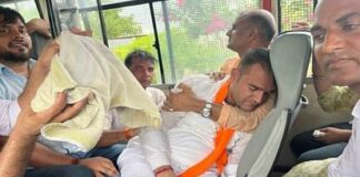 Jaipur: भाजयुमो ने किया आरपीएससी का घेराव, पुलिस ने रोका तो भिड़े कार्यकर्ता, सुरक्षाबलों ने संभाला मोर्चा BJP Yuva Morcha workers clashed with the police in the siege of RPSC