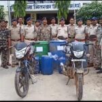 अवैध कच्ची शराब पर पुलिस ने की बड़ी कार्यवाही — मोहनगढ़ कंजर चक से 600 लीटर लीटर कच्ची शराब ,दो मोटरसाइकिल की जप्त
