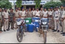 अवैध कच्ची शराब पर पुलिस ने की बड़ी कार्यवाही — मोहनगढ़ कंजर चक से 600 लीटर लीटर कच्ची शराब ,दो मोटरसाइकिल की जप्त